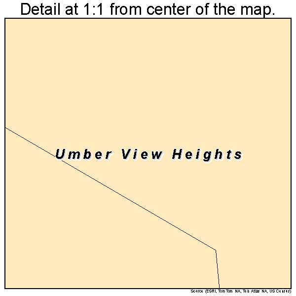 Umber View Heights, Missouri road map detail