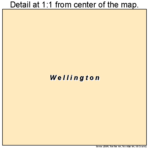 Wellington, Missouri road map detail