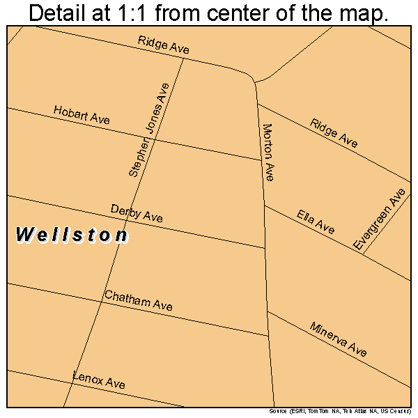 Wellston, Missouri road map detail
