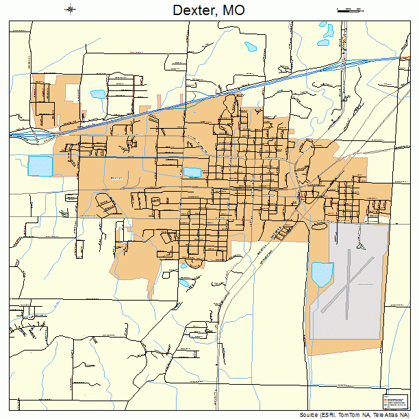 Dexter, MO street map