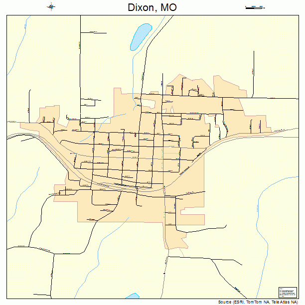Dixon, MO street map