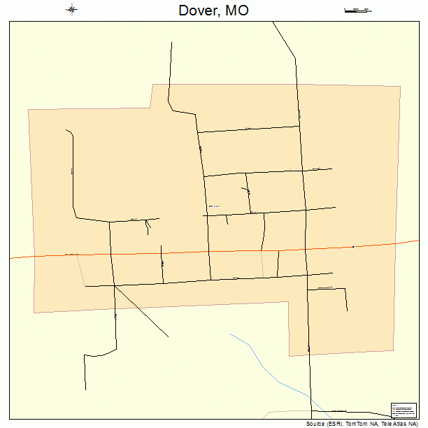 Dover, MO street map