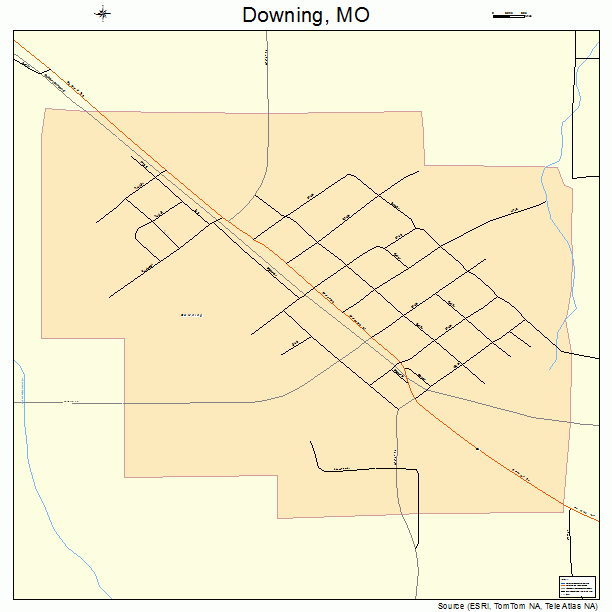 Downing, MO street map