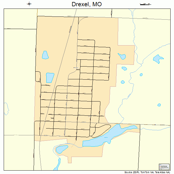 Drexel, MO street map