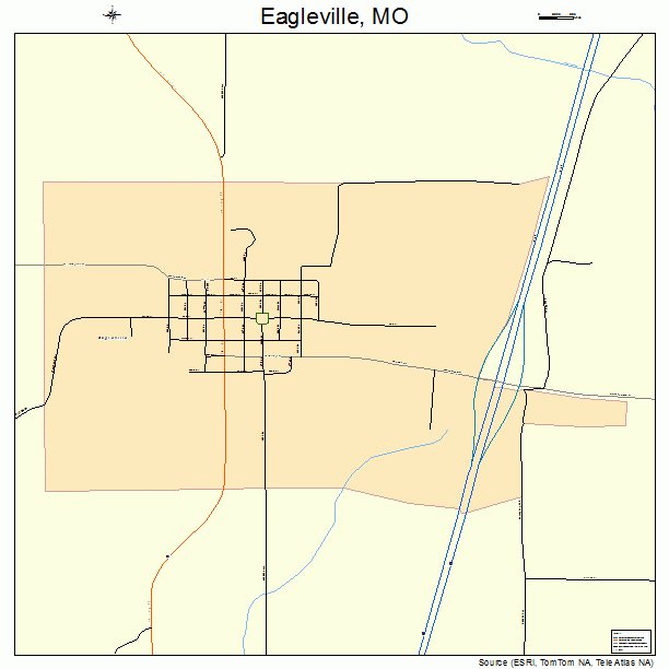 Eagleville, MO street map