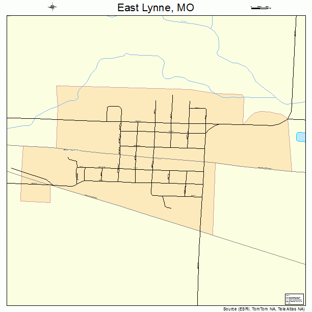 East Lynne, MO street map
