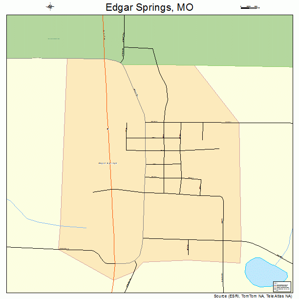Edgar Springs, MO street map