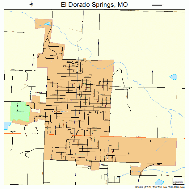 El Dorado Springs, MO street map