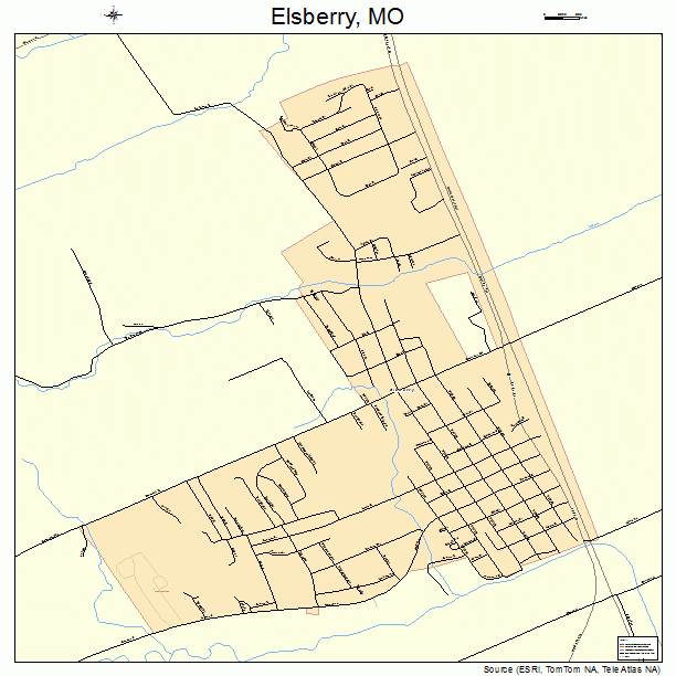 Elsberry, MO street map