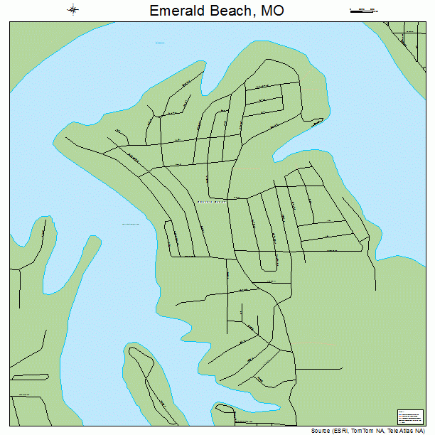 Emerald Beach, MO street map