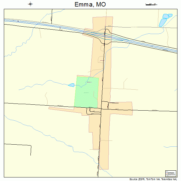 Emma, MO street map