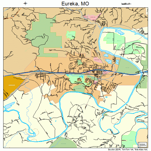 Eureka, MO street map