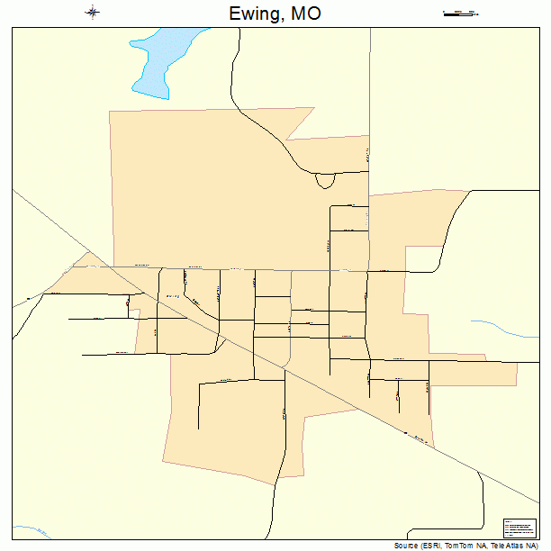 Ewing, MO street map