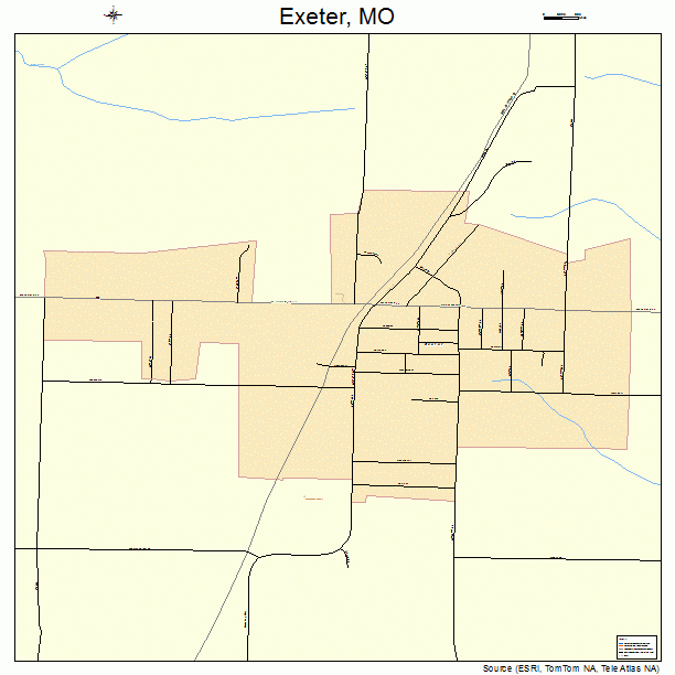 Exeter, MO street map