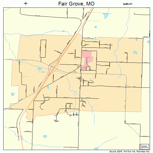 Fair Grove, MO street map