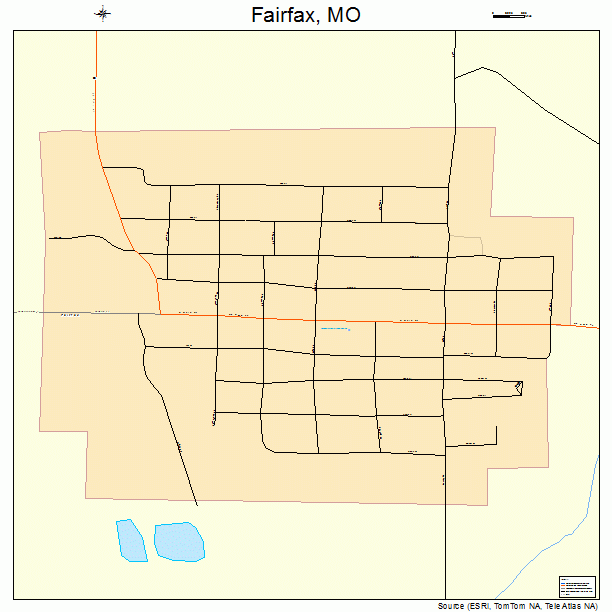 Fairfax, MO street map