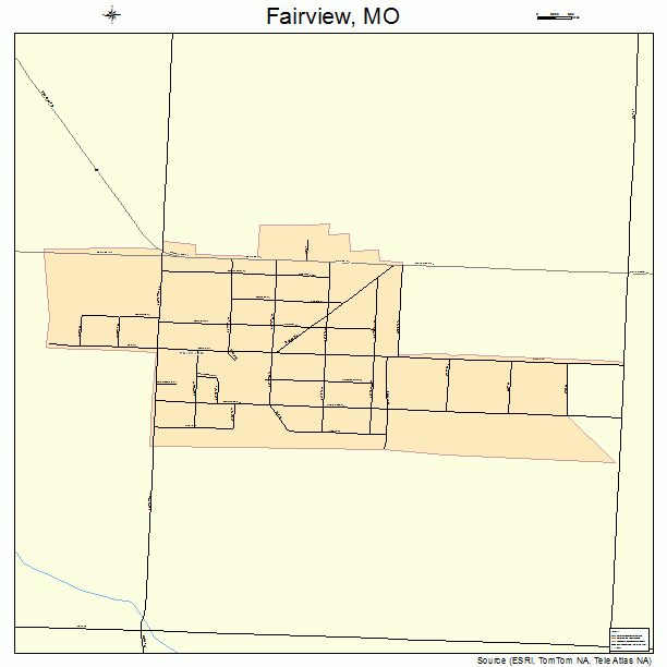 Fairview, MO street map
