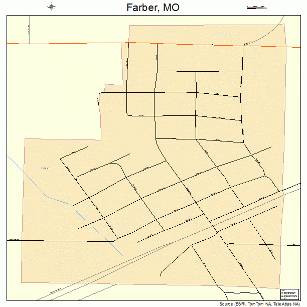 Farber, MO street map