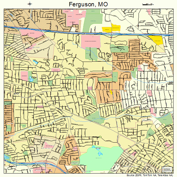 Ferguson, MO street map