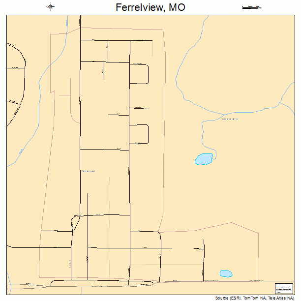 Ferrelview, MO street map