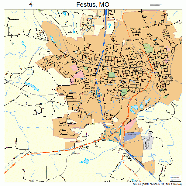 Festus, MO street map