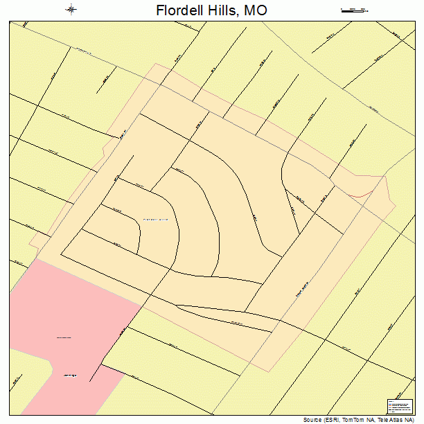 Flordell Hills, MO street map