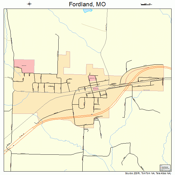 Fordland, MO street map