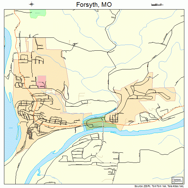 Forsyth, MO street map