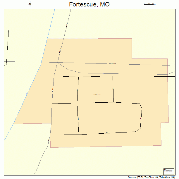 Fortescue, MO street map