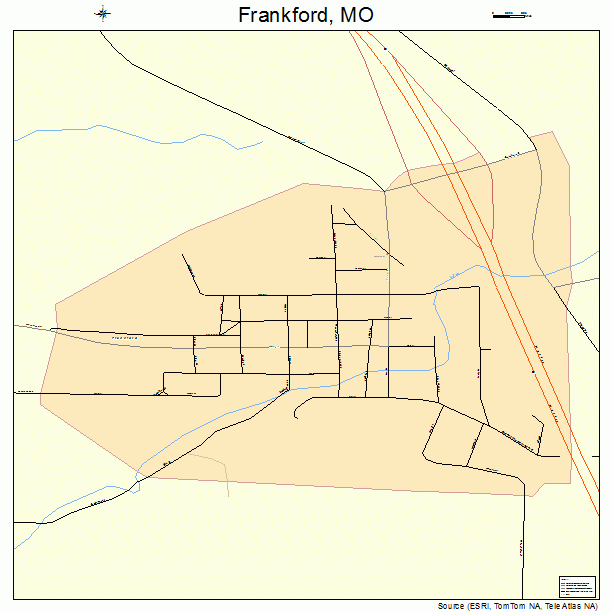 Frankford, MO street map