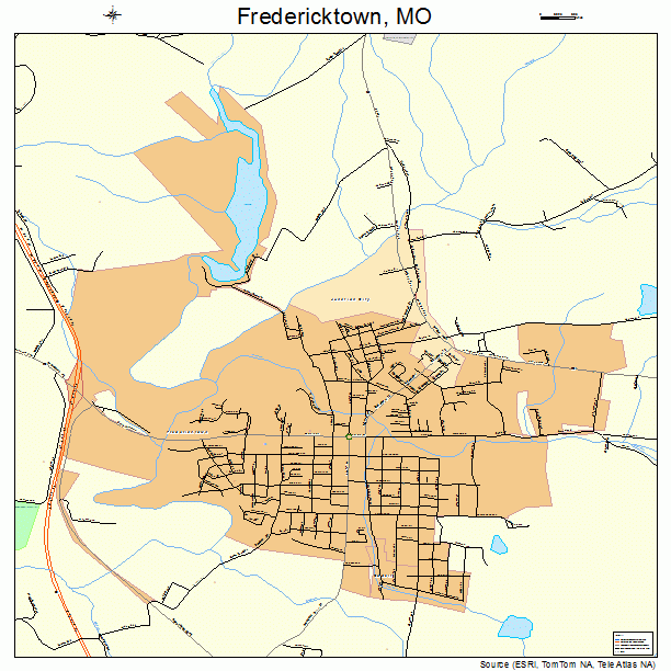 Fredericktown, MO street map