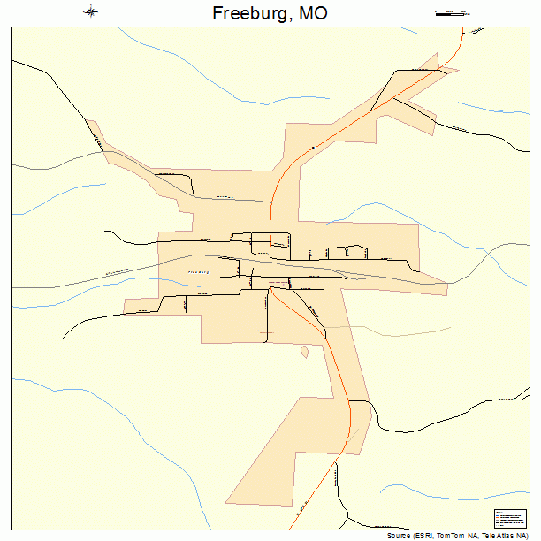 Freeburg, MO street map