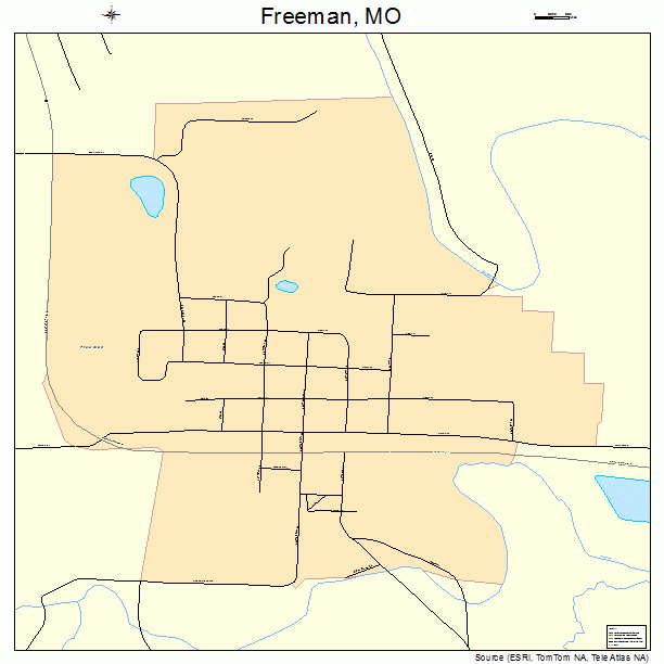 Freeman, MO street map