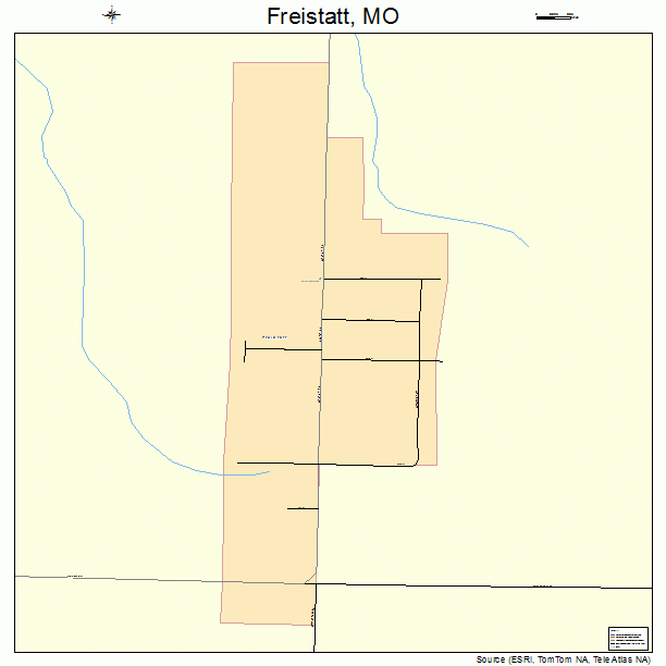 Freistatt, MO street map