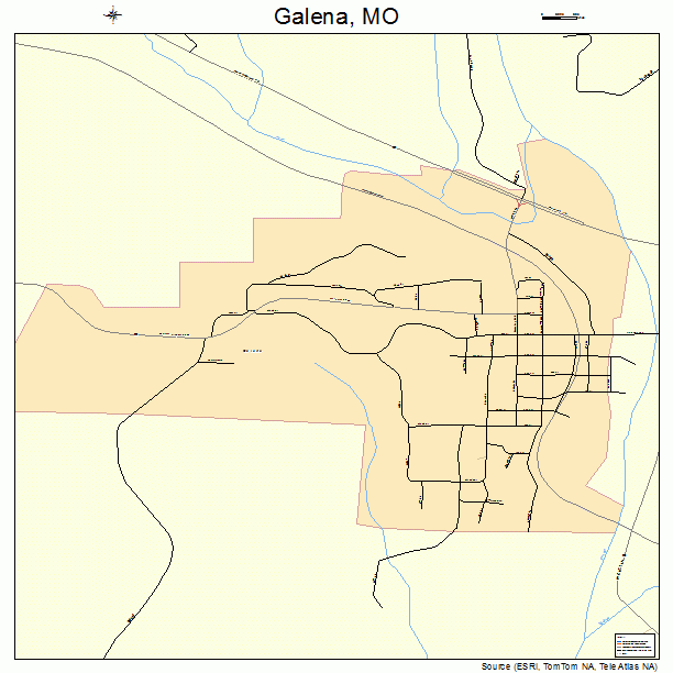 Galena, MO street map