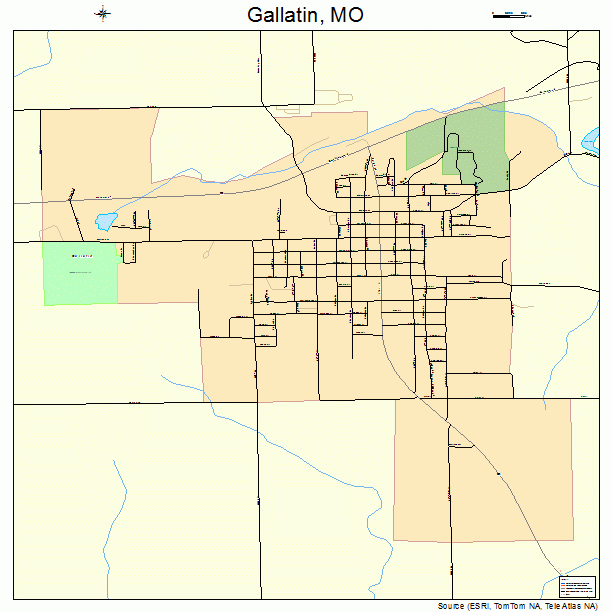 Gallatin, MO street map