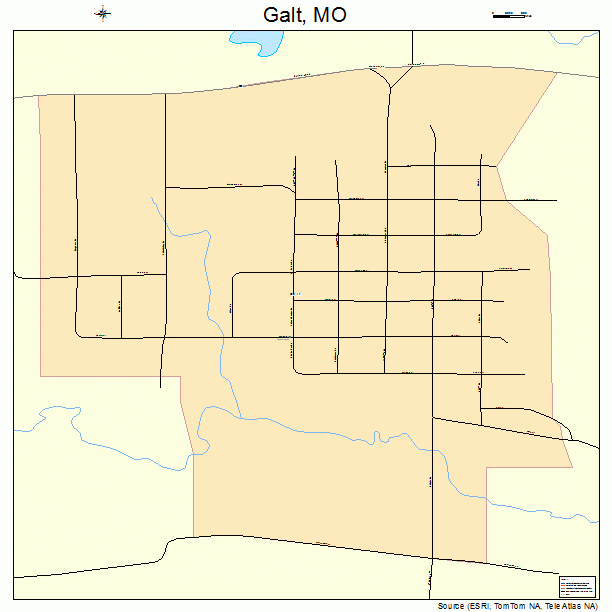 Galt, MO street map