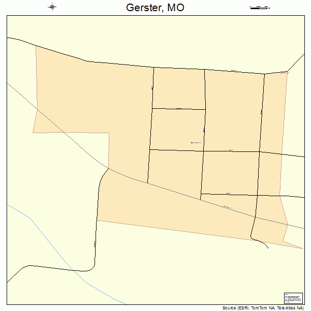 Gerster, MO street map