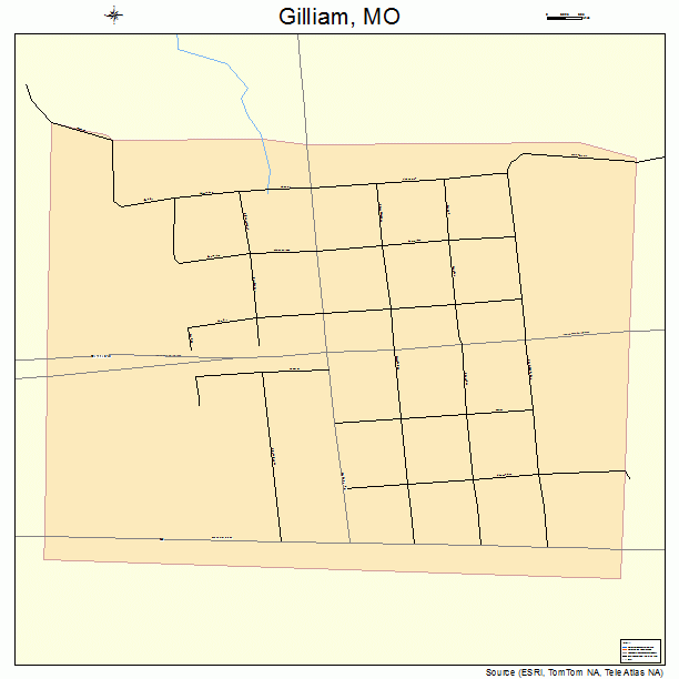 Gilliam, MO street map
