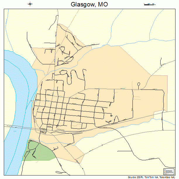 Glasgow, MO street map