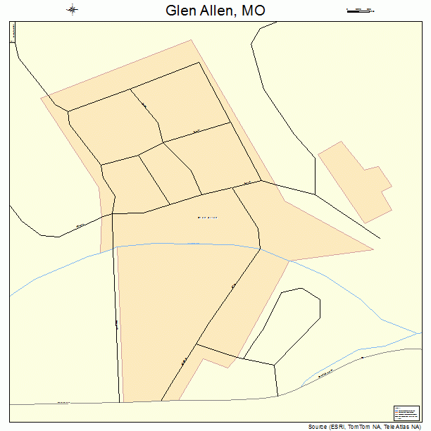 Glen Allen, MO street map