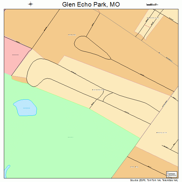 Glen Echo Park, MO street map