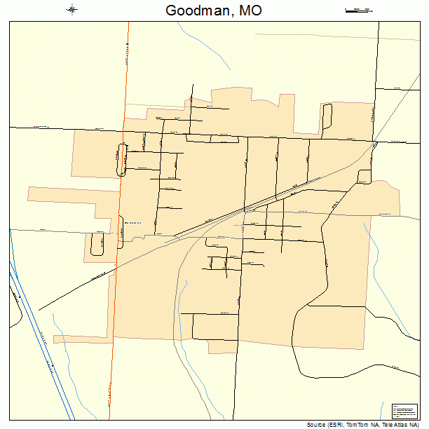 Goodman, MO street map