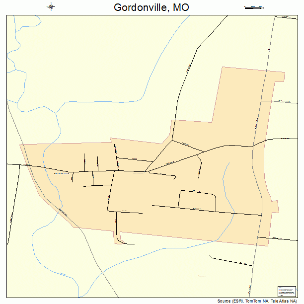Gordonville, MO street map