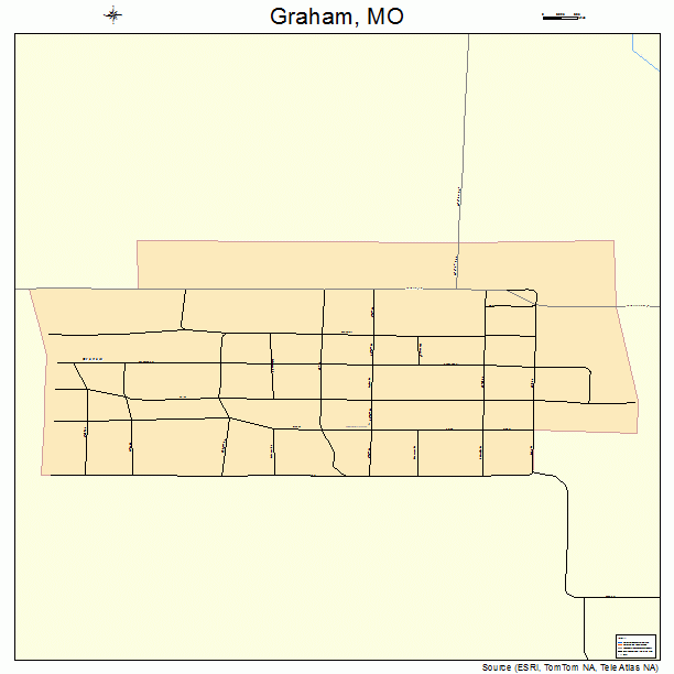 Graham, MO street map
