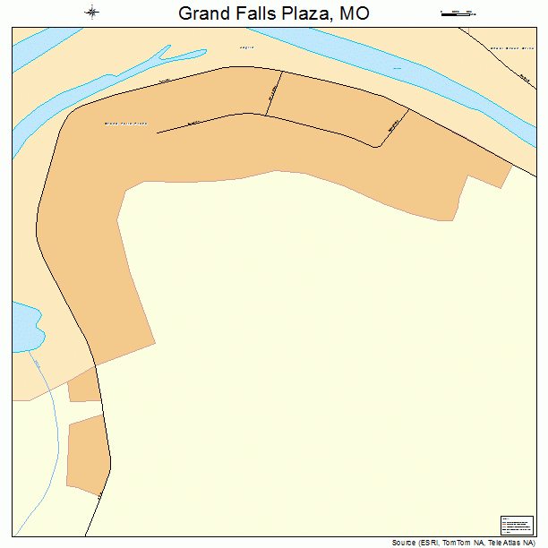 Grand Falls Plaza, MO street map