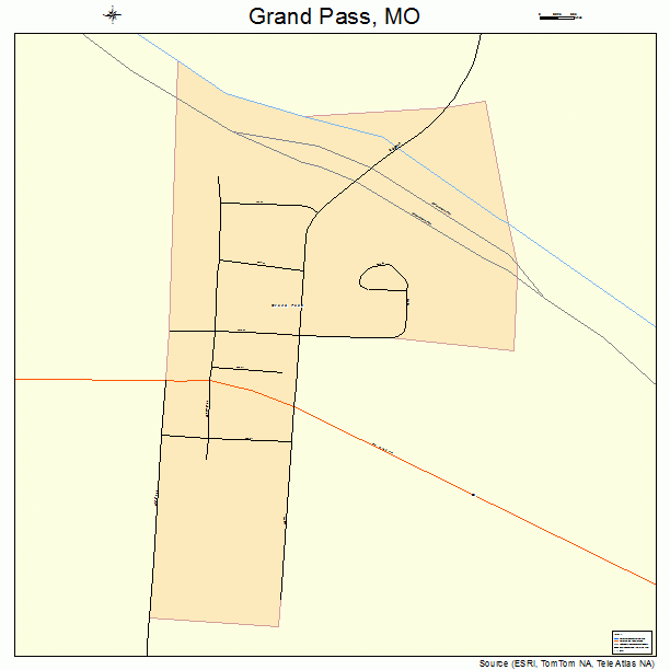 Grand Pass, MO street map