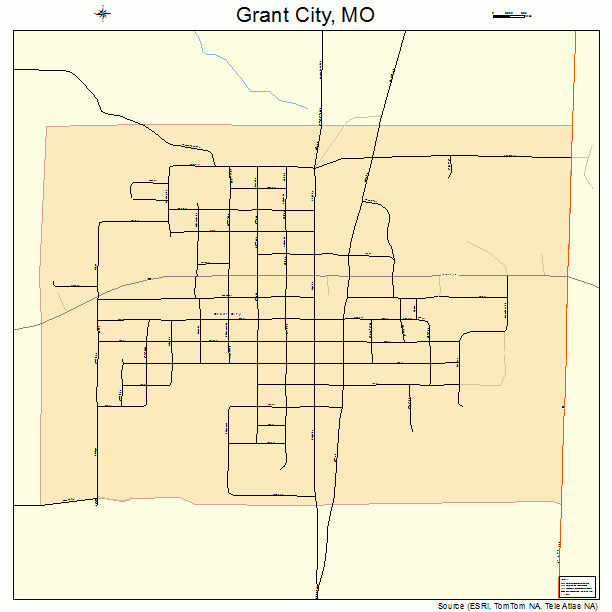 Grant City, MO street map