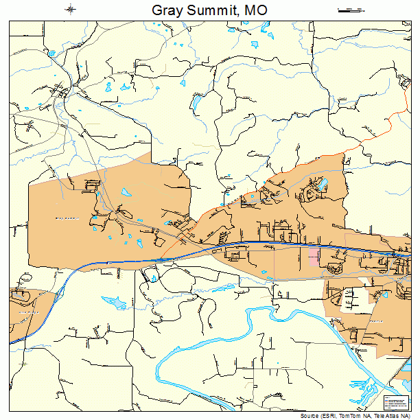 Gray Summit, MO street map
