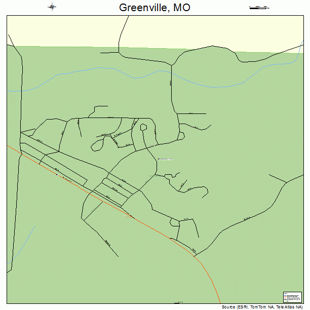 Greenville, MO street map